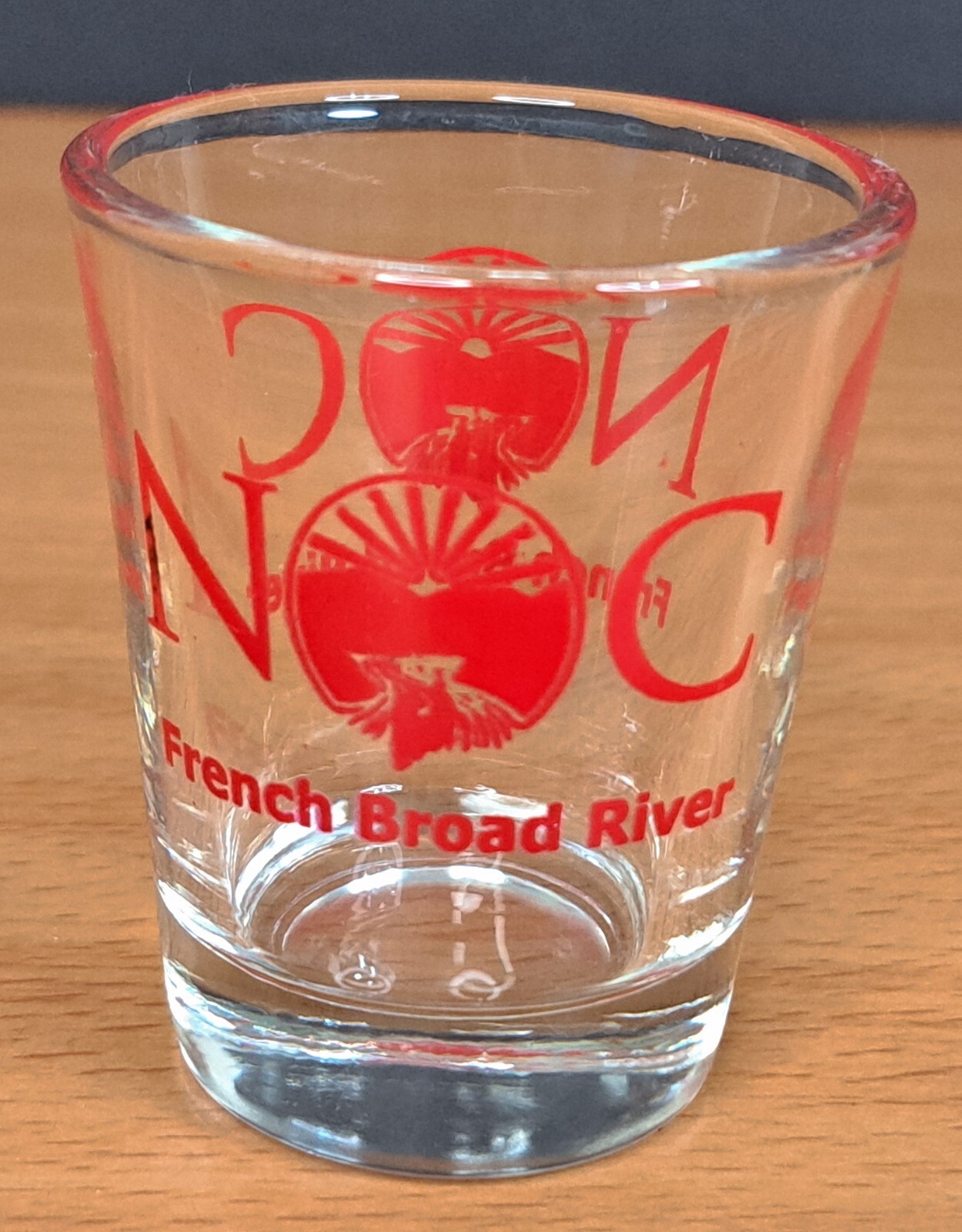 North Carolina French Broad River Souvenir Shot Glass Whitewater rafting