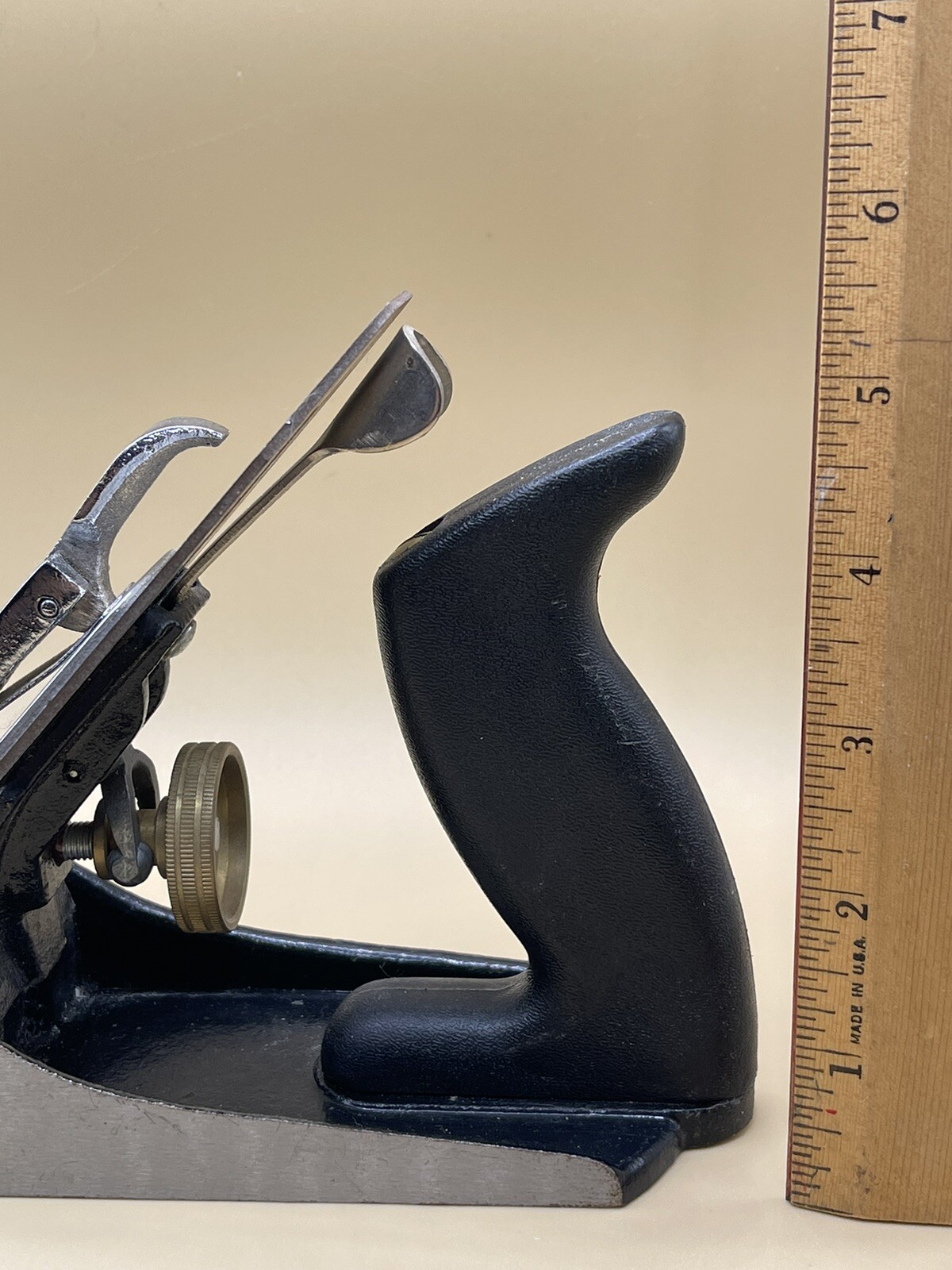 Mastercraft No.4 Smooth Plane Blade Hard Plastic Handle Quick Release Adjustable