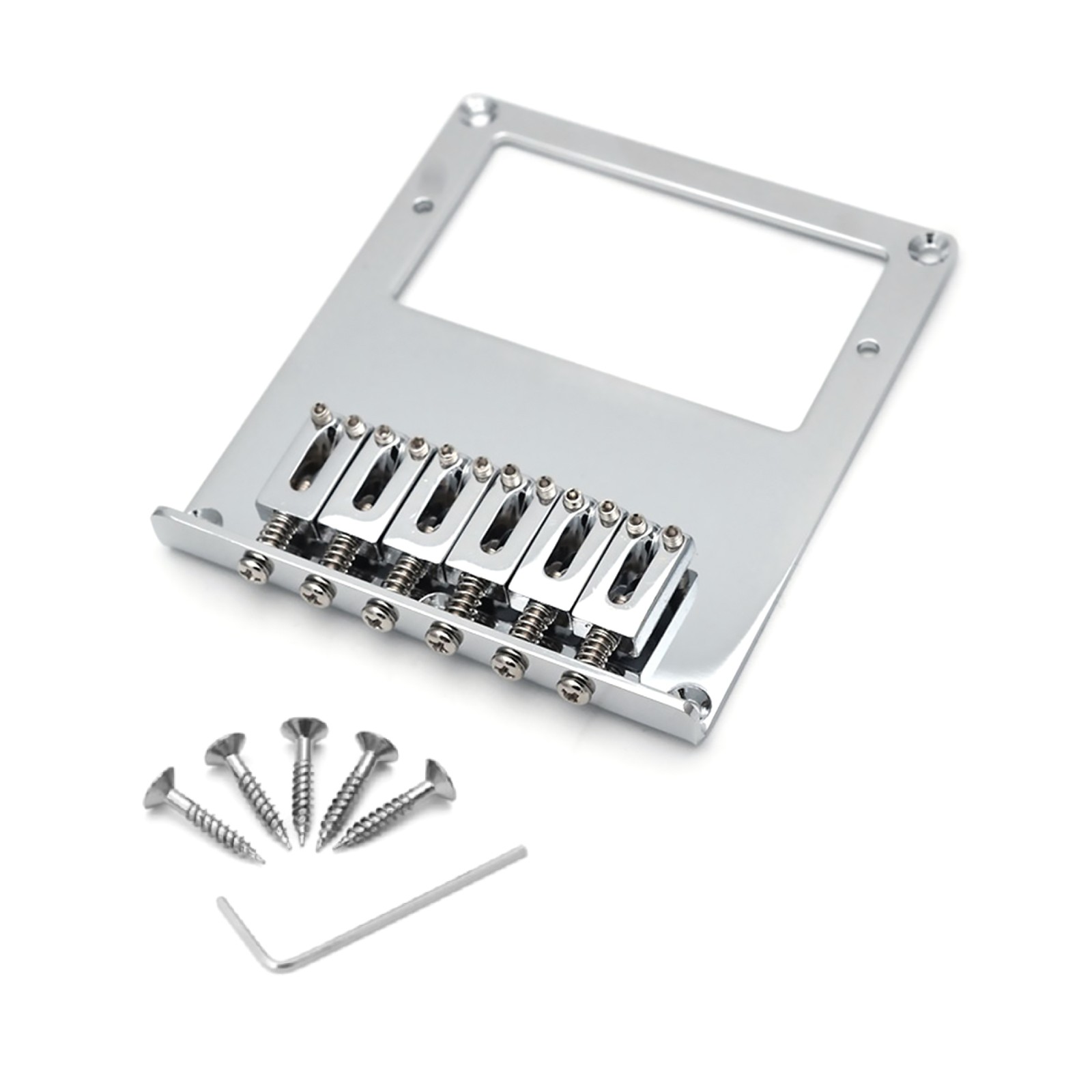Adjustable Saddles 6 String Fixed Hardtail Bridge For Tele Telecaster Guitar B