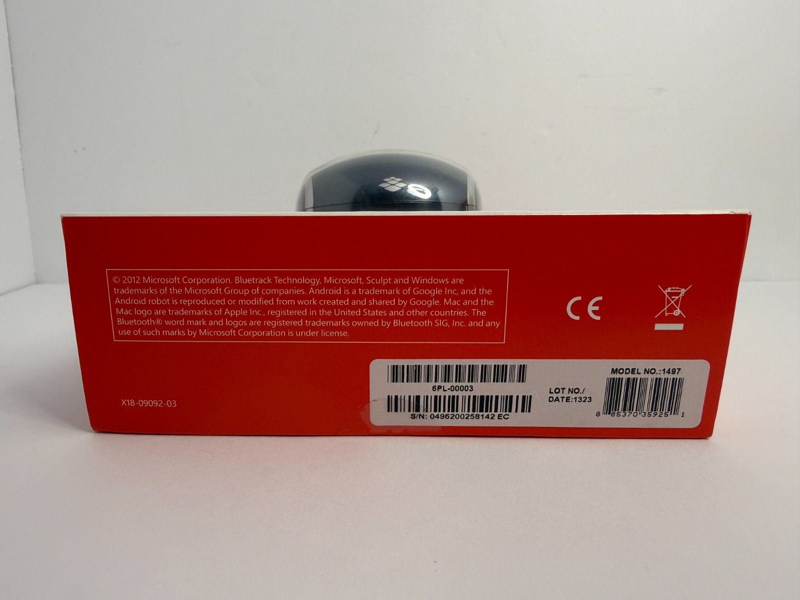 NEW Microsoft Sculpt Touch Mouse 1497 Bluetooth BlueTrack Wireless Sealed