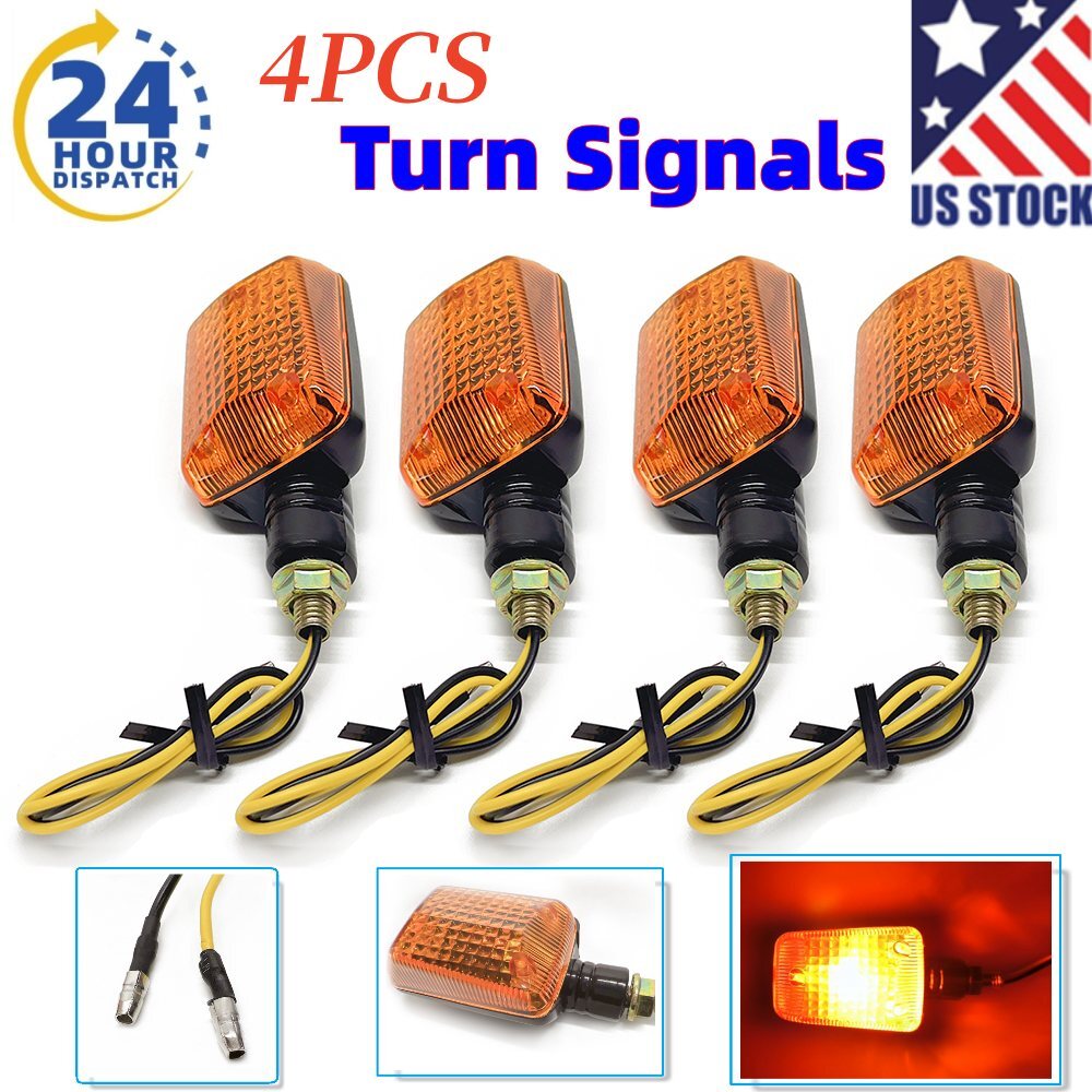 For Honda CB 250 350 Nighthawk 250 Shadow 750 Motorcycle Mini Turn Signals 4 PCS