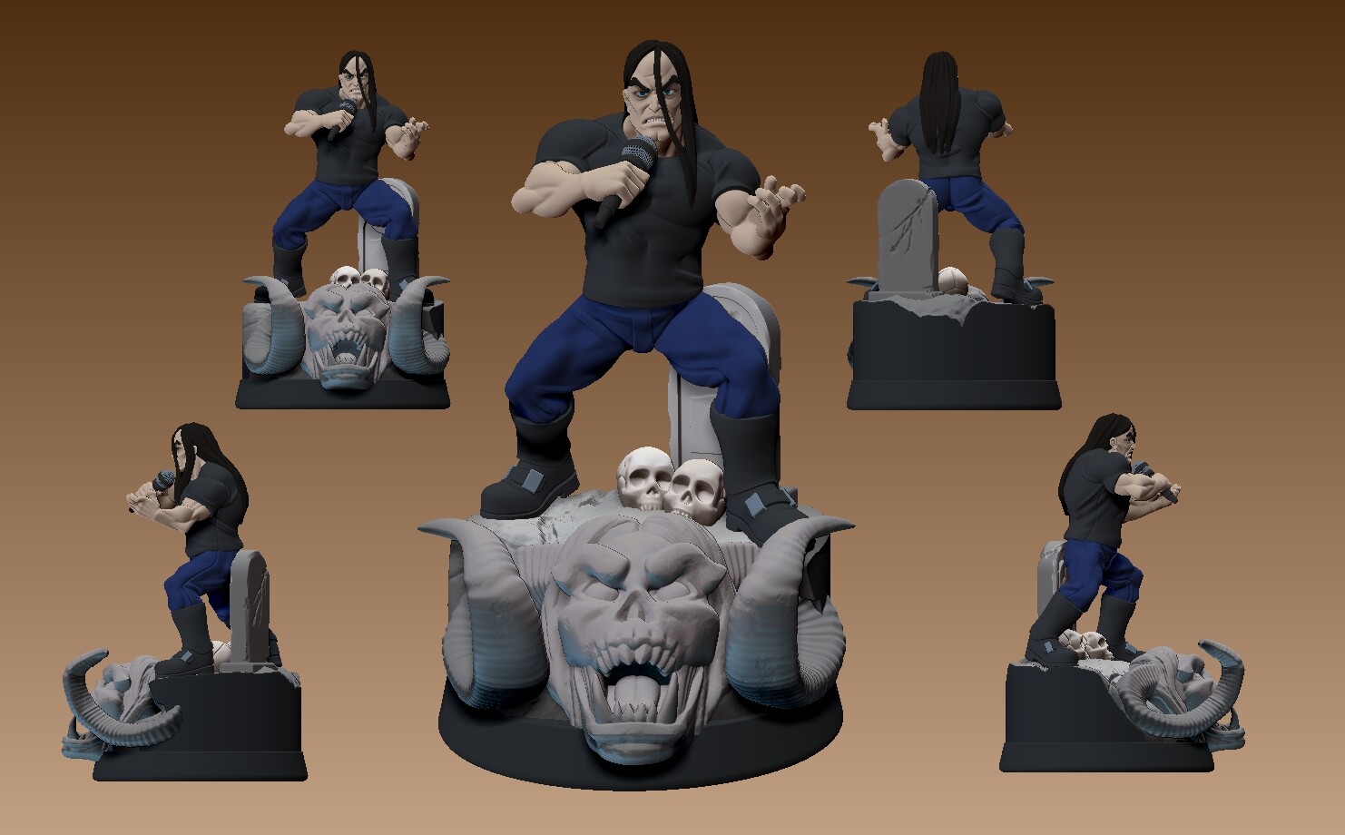 DnD Miniature 32mm Death Howler by LPOMC