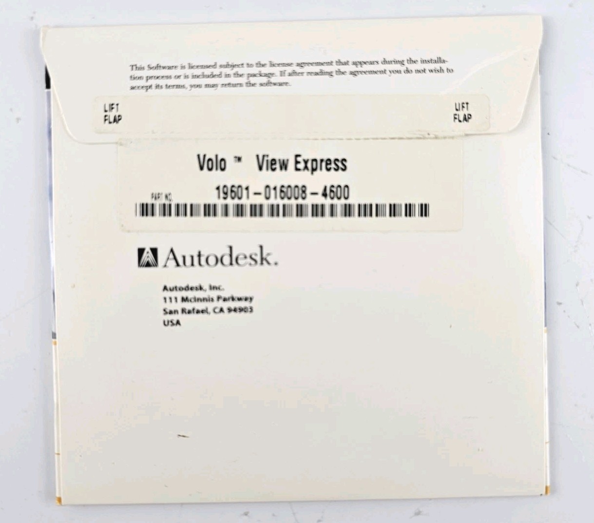 Autodesk Volo View Express Disc New Unopened