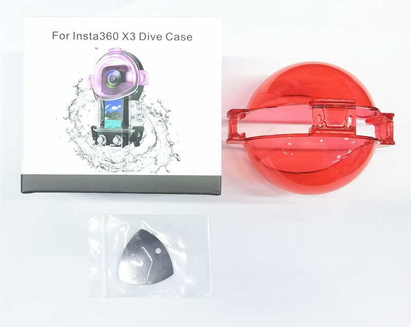 For Insta360 X3 Sports Panoramic Camera Waterproof Diving Case Protective Cover