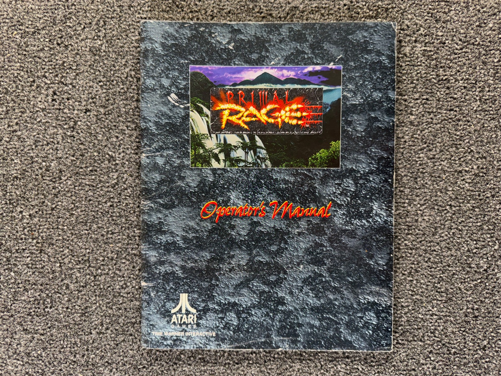 Atari Primal Rage Arcade Video Game Manual Schematics Parts ORIGINAL