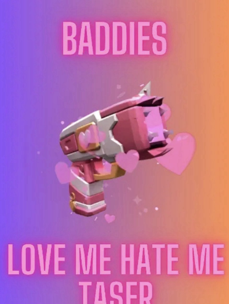 Love Me Hate Me Taser Virtual Game Item/Asset Generation x1