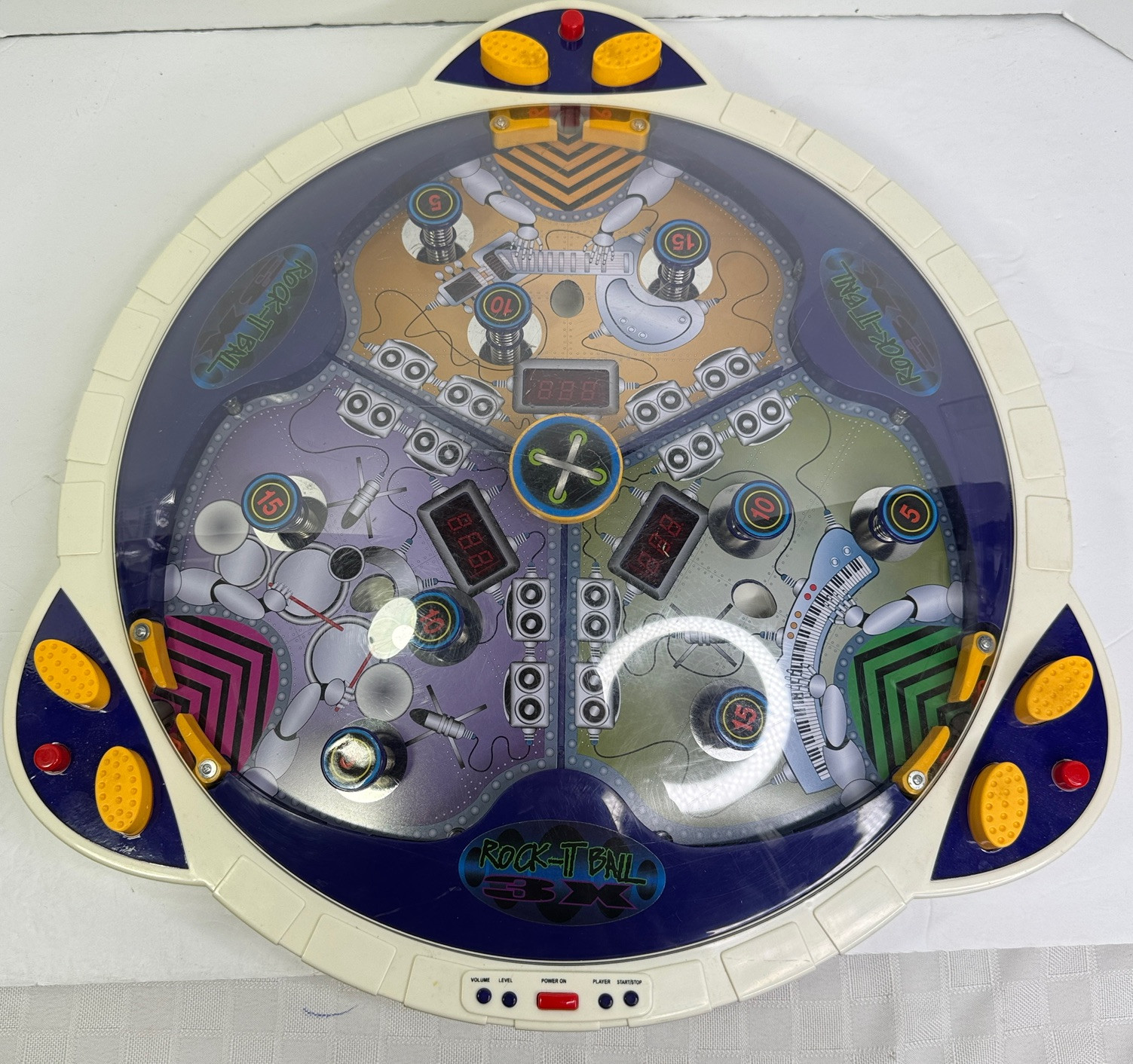 Rock-It Ball 3X Pinball Game Machine Tested Working 2005