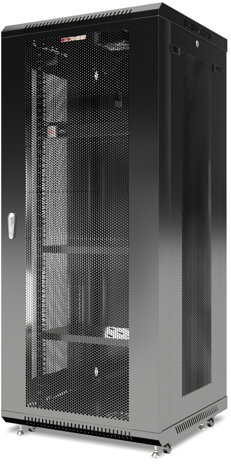 27U Wall Mount Server Rack Network Cabinet Locking Av Data Enclosure VENTED DOOR