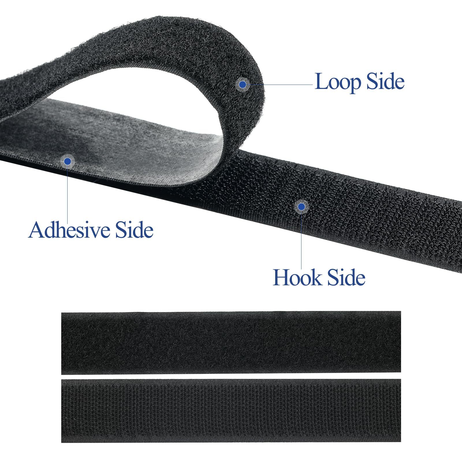 3M Hook and Loop Self Adhesive Tape Heavy Duty Adhesion Strip for Home, Office