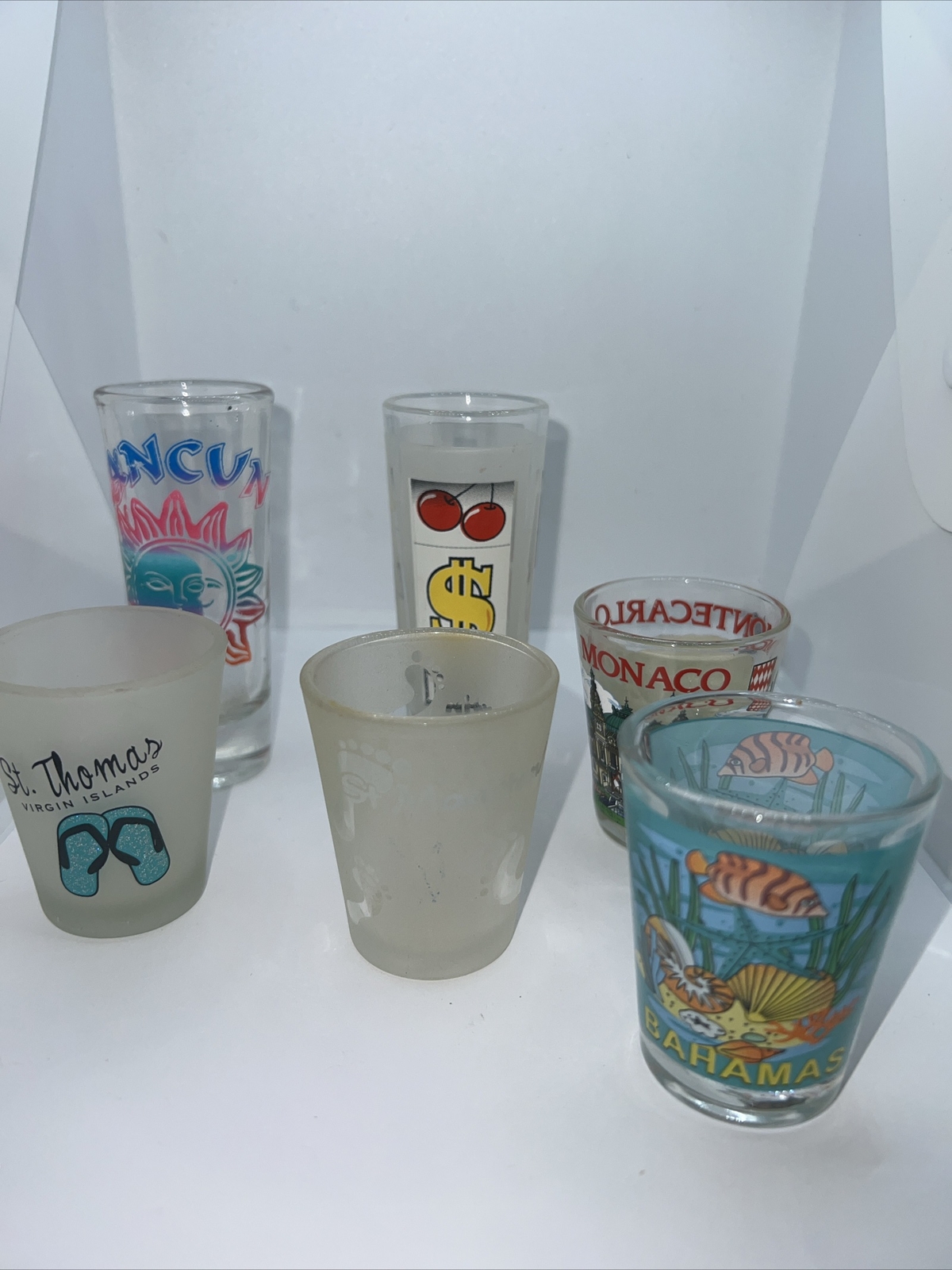 Souvenir Shot Glasses A Lot Of 7 Collectibles