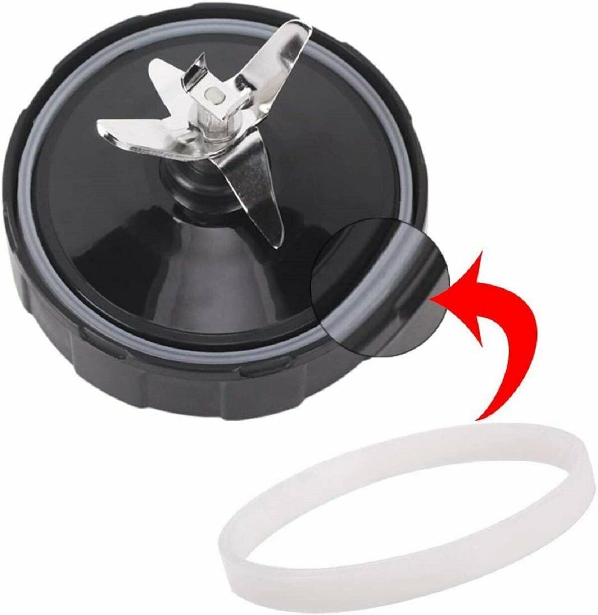 4 Pack Gasket Rubber Sealing O-Ring For Nutri Ninja 1000W Ninja Blender Parts