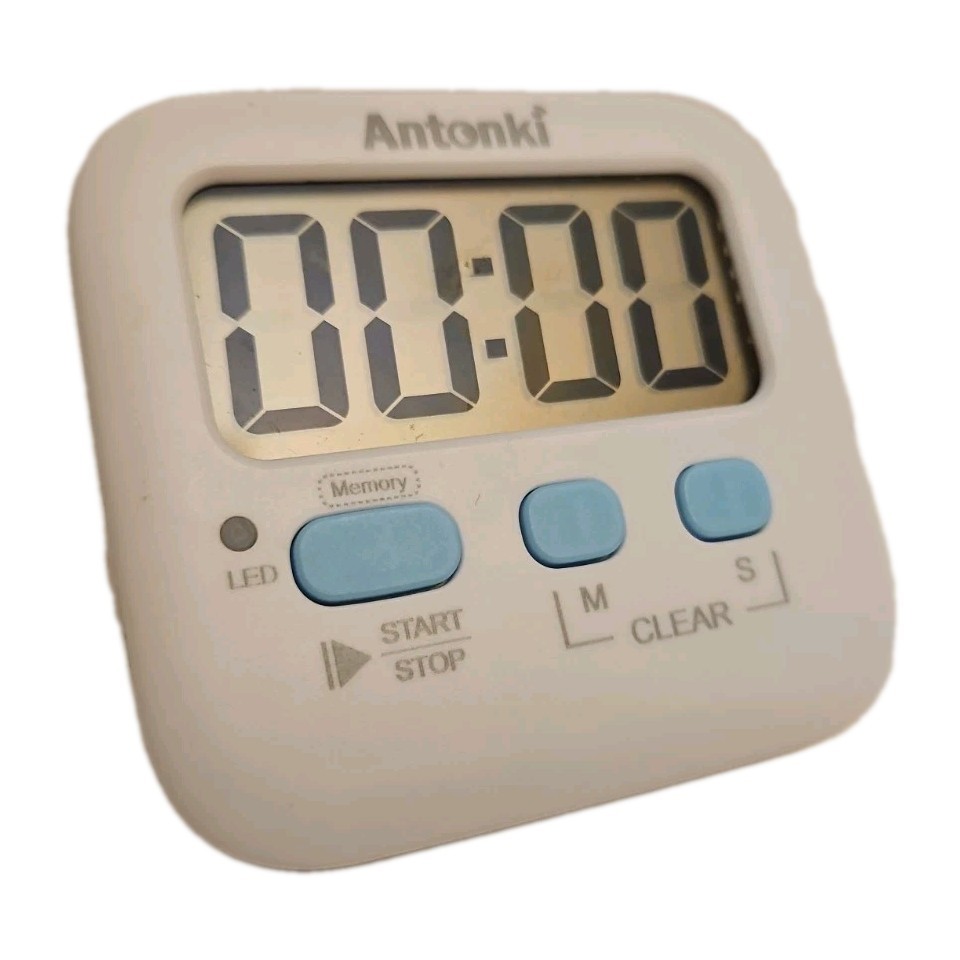 Antonki 2 Pack Digital Timer Magnetic Countdown Kitchen