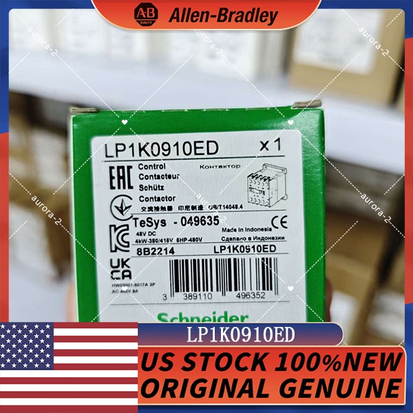 Brand New Schneider Electric LP1K0910ED CONT 3P F VIS 48V DC Factory sealed 1PC