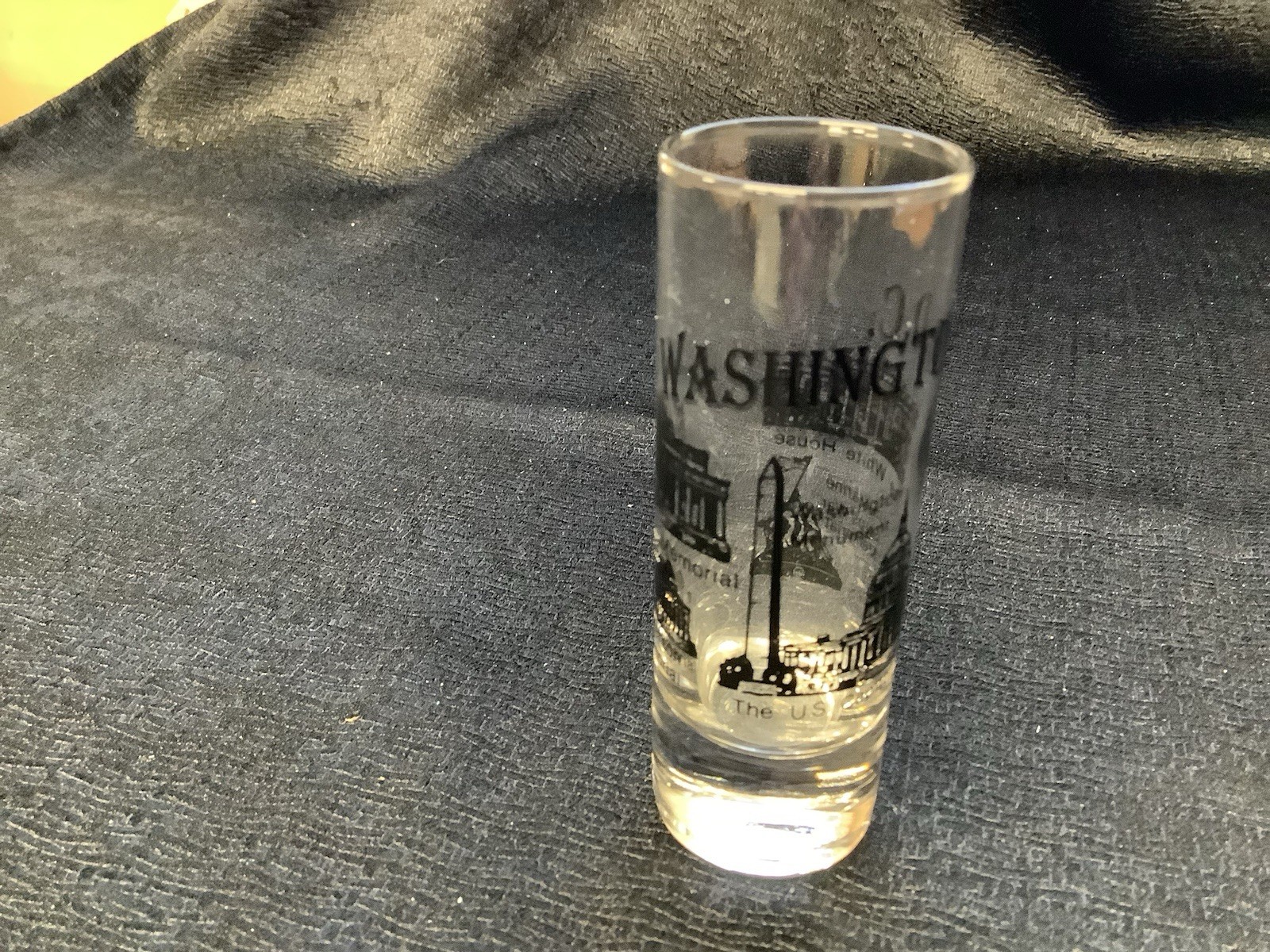 Souvenir Shot Glass Washington D.C. 4” - City Buildings