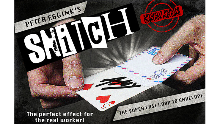 SNITCH GIMMICK AND ONLINE INSTRUCTIONS BY PETER EGGINK MAGIC CARD TRICK