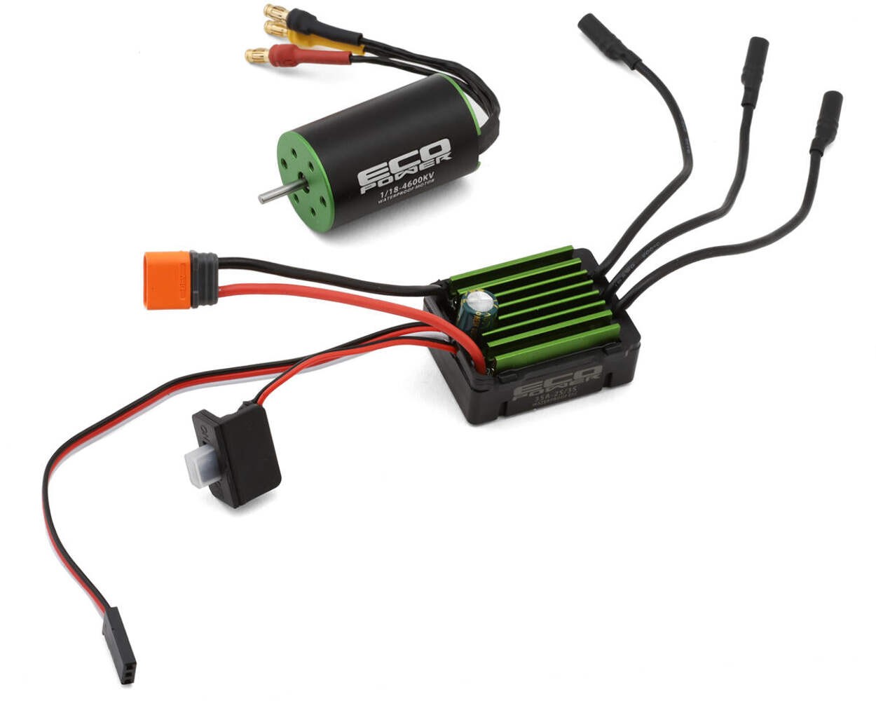 EcoPower 35A Brushless ESC & Motor Combo Losi NASCAR ARRMA Grom 4600kv IC2 Conne