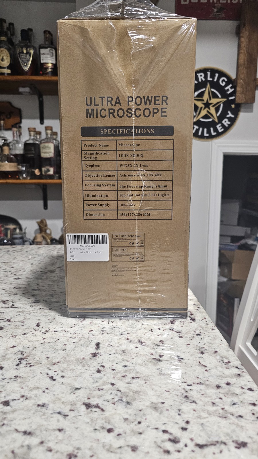 BEBANG 100X-2000X Compound Microscope With Slides And Operating Accessories