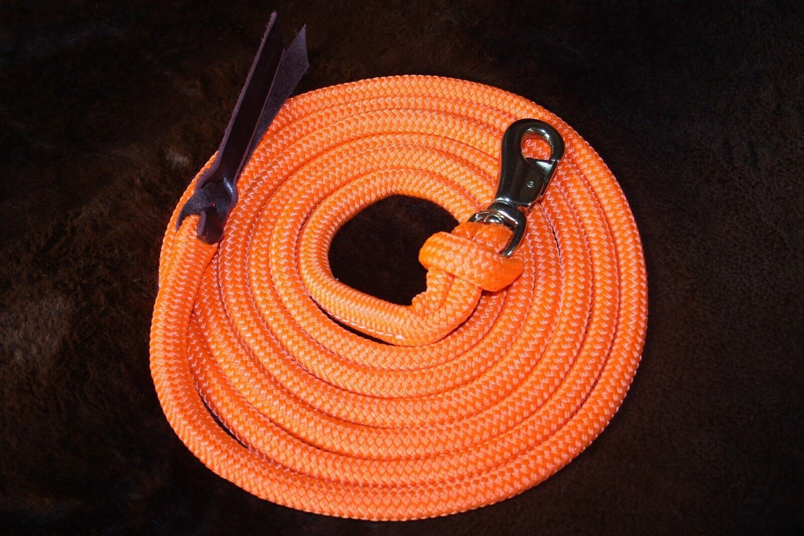 THOMEY NATURAL HORSE TRAINING 12-foot LEAD ROPE~ Neon Orange