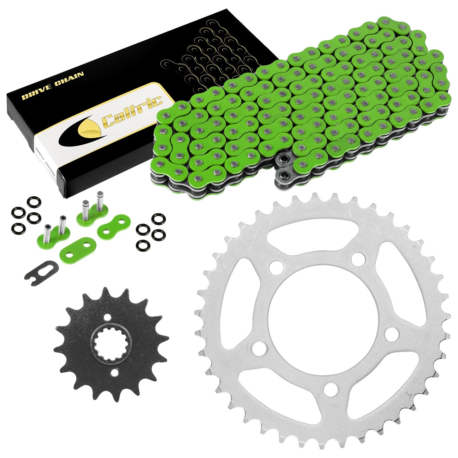 Green O-Ring Drive Chain & Sprockets Kit for Suzuki GS500E GS500F GS500H 94-10