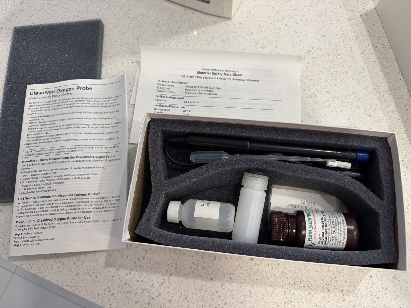Vernier Dissolved Oxygen (O2) Probe DO-BTA Lab Data Collection Sensor
