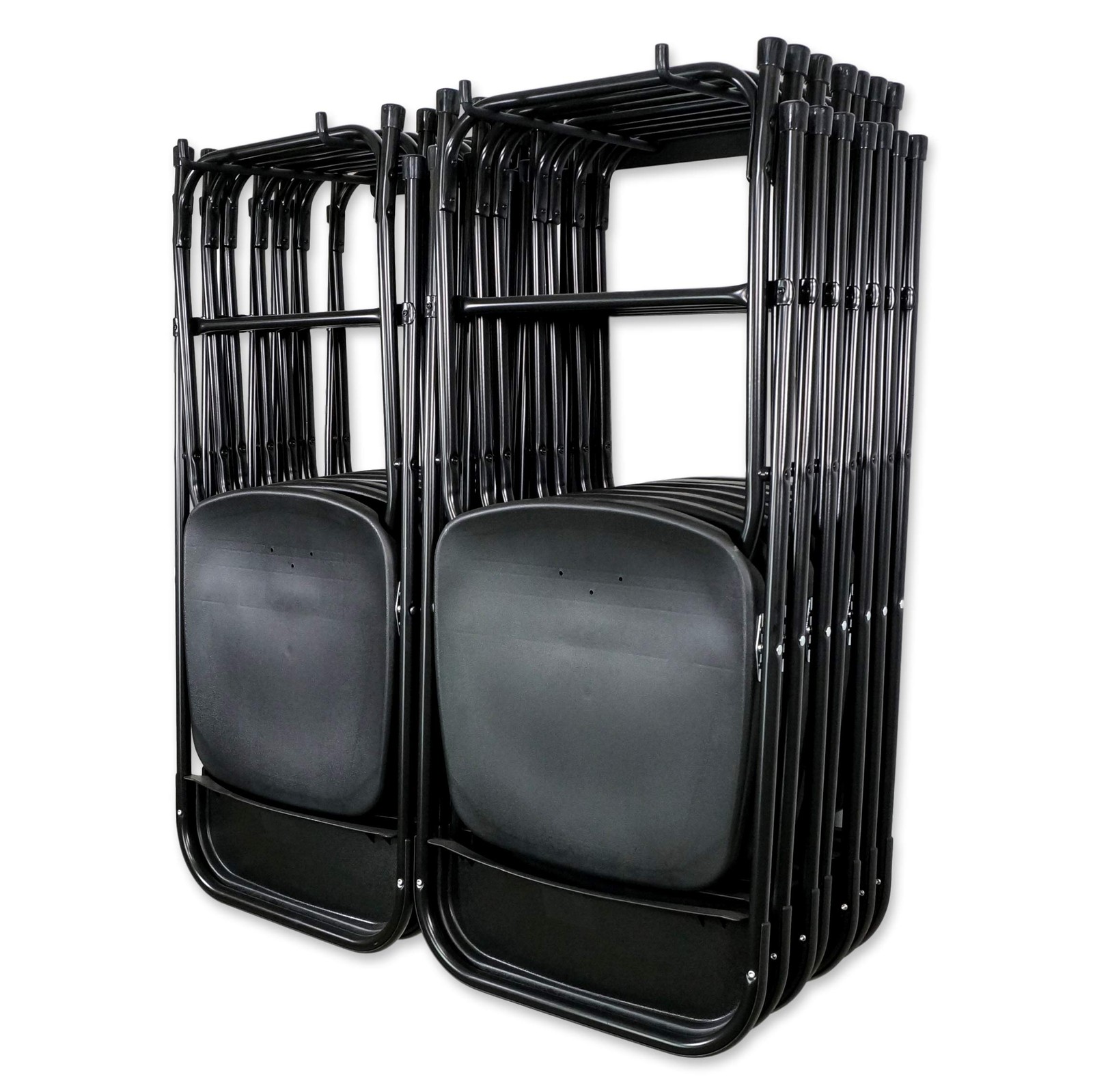 Double Chair Storage Rack – 2 Pack Heavy Duty Folding Chair Rack for Garage O...
