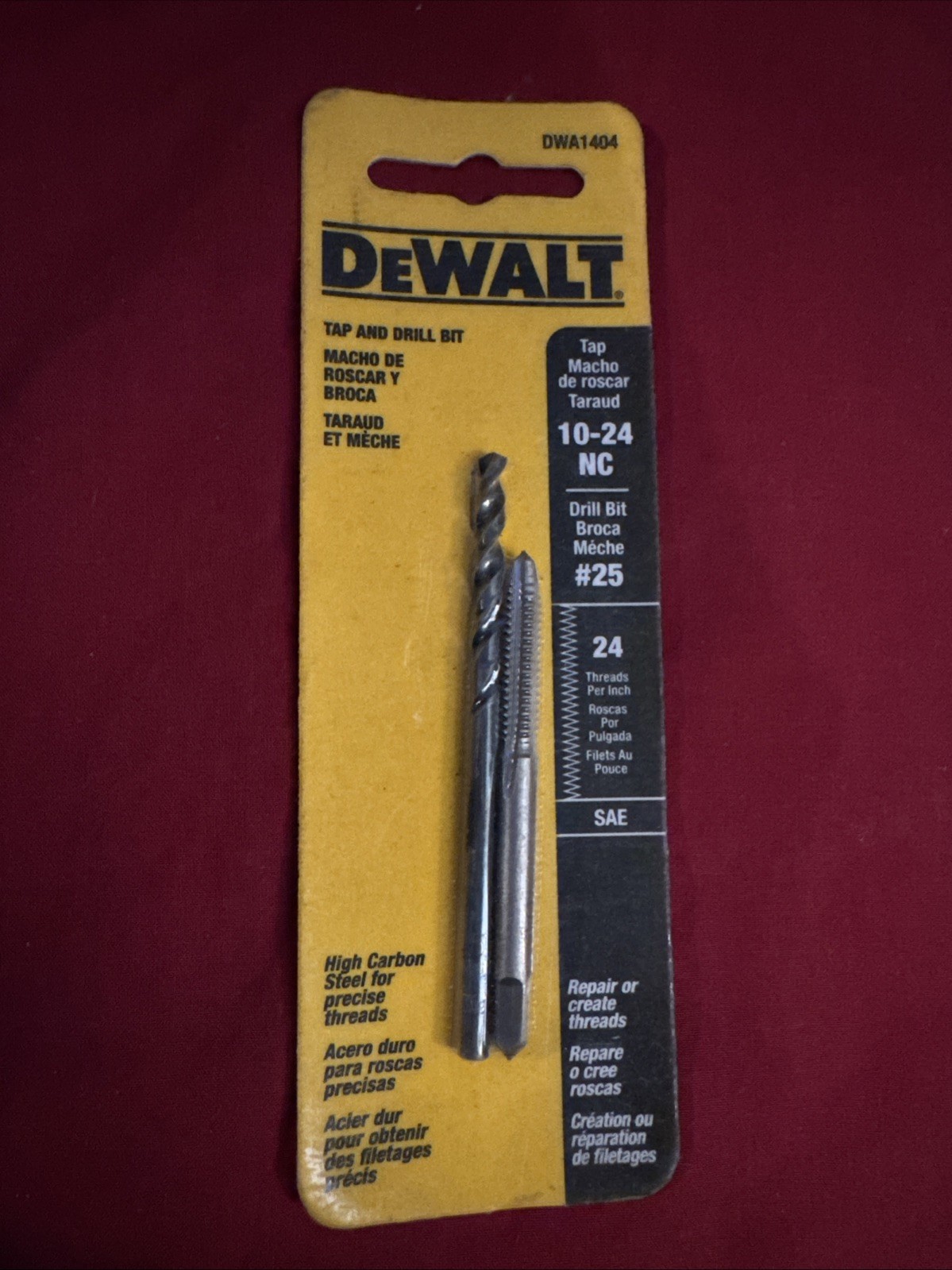 Dewalt DWA1404  10-24 NC TAP, & #25 DRILL BIT