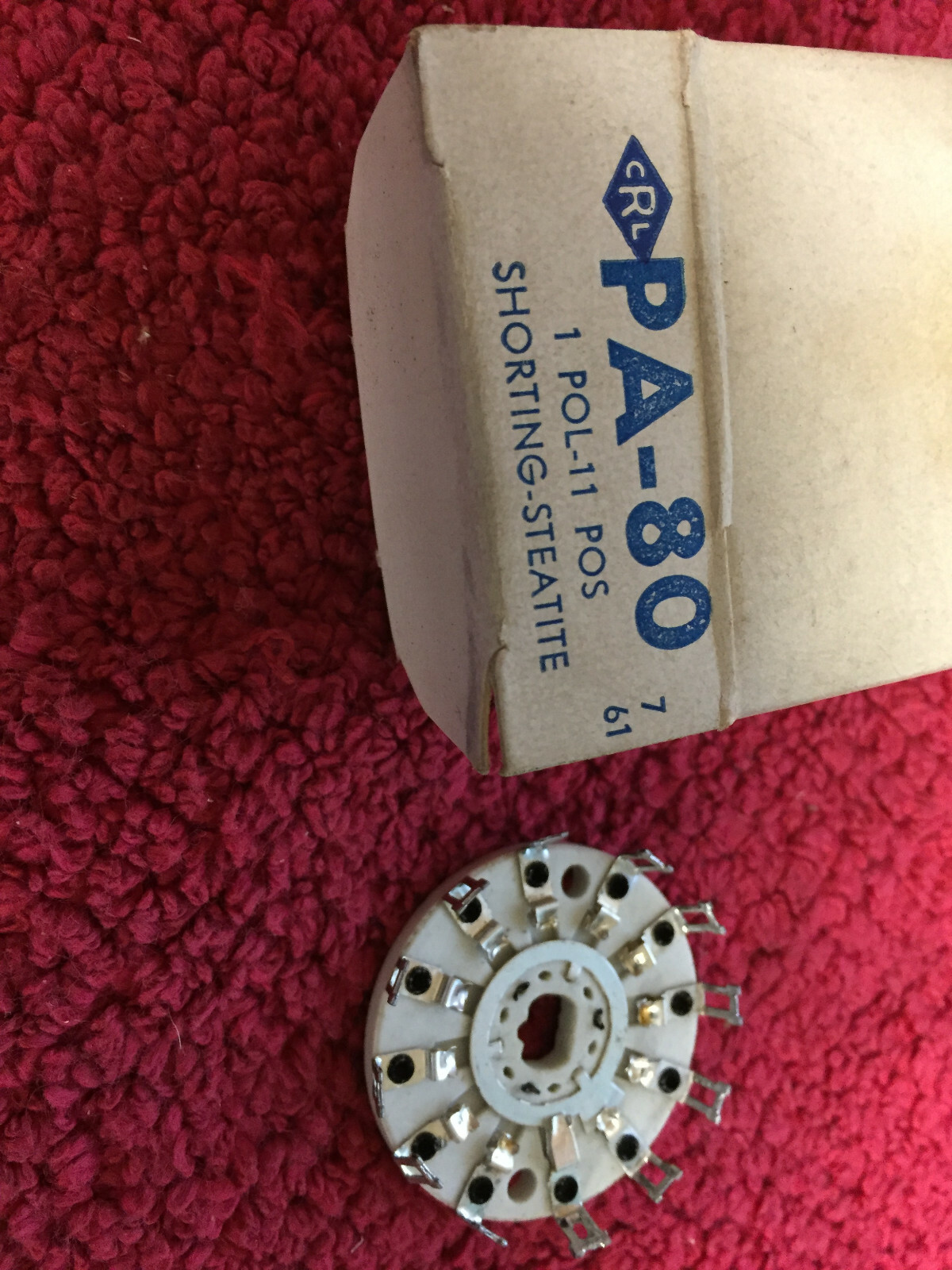 PA-80 CENTRALAB 1 POL 11 POS SHORTING STEATITE