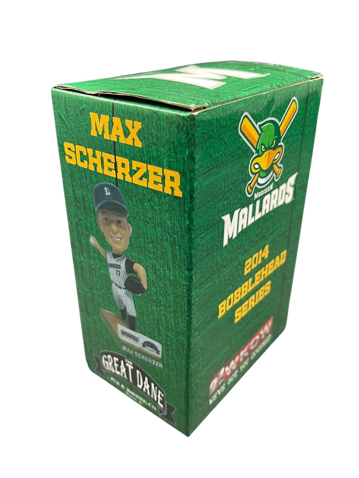 2014 Madison Mallards Max Scherzer Bobblehead Unboxed Baseball