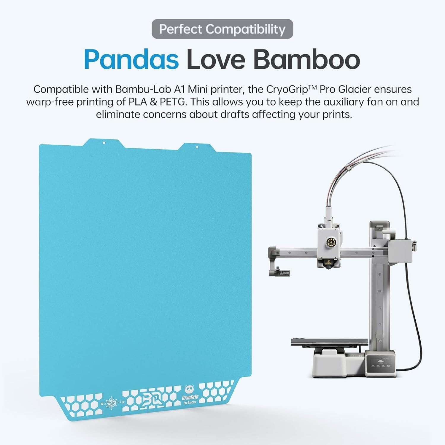 Enhanced 184x184mm Double-Sided Build Plate for Bambu-Lab A1 Mini 3D Printing