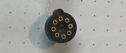 8 Position, Round, TO-100 Transistor Socket, Through Hole, Mil-Max Brand, 5 Each