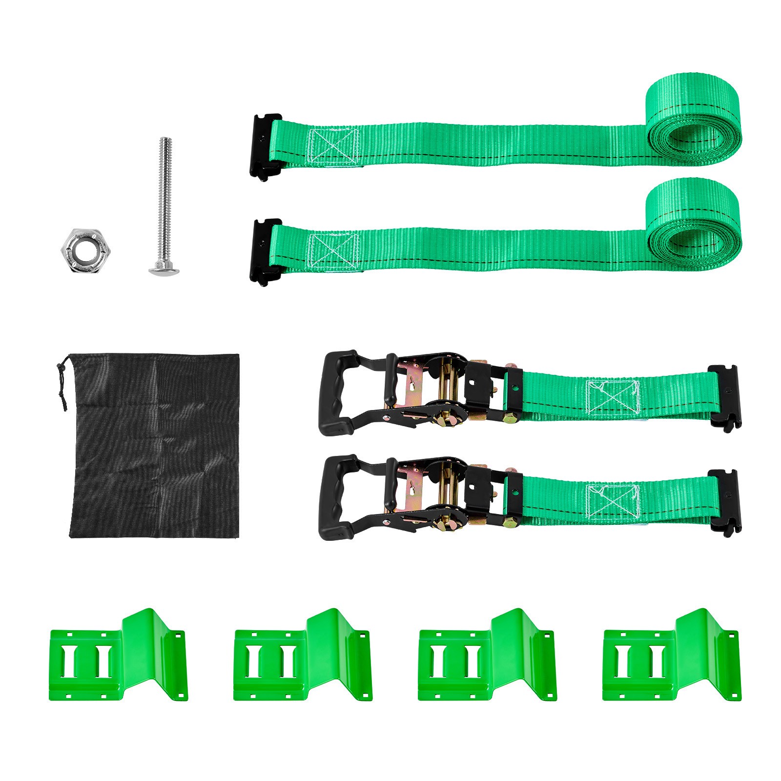 Uimoso Wheel Chock Tie-Down Kit with  4380 lbs Break Strength, 1460 lbs Load