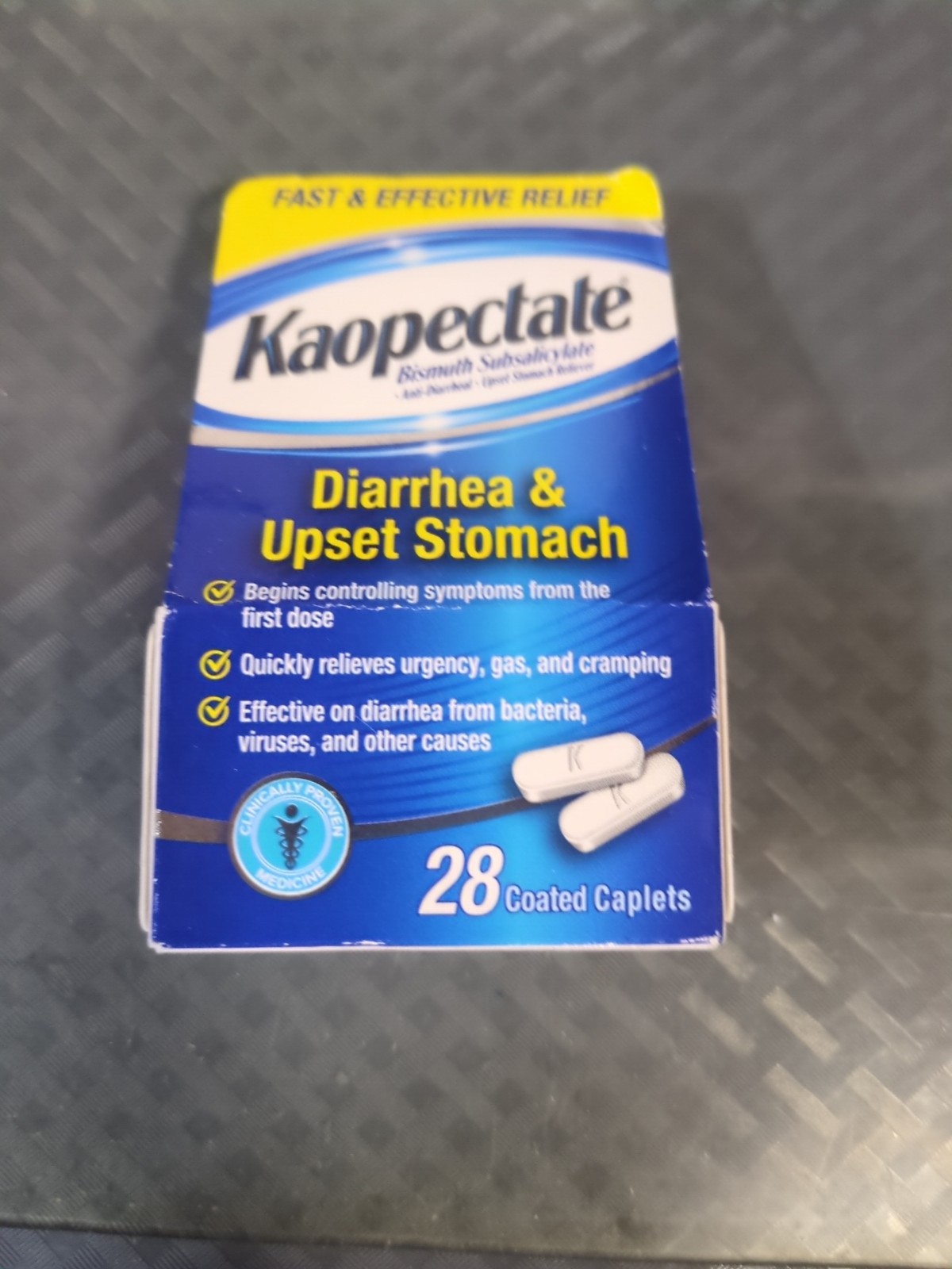 Kaopectate Diarrhea & Upset Stomach  28 Coated Caplets Exp 02/2027 #104