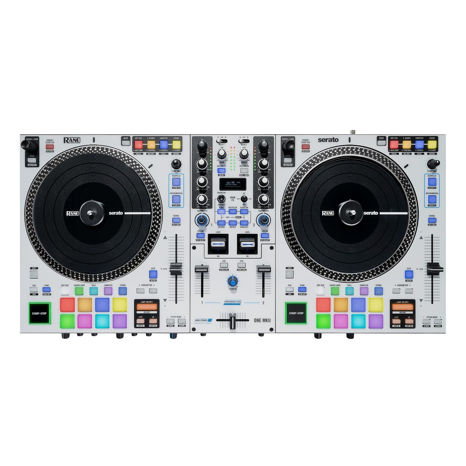 Rane ONE MKII Pro 2 Channel Stems Motorized DJ Controller w Black Laptop Case