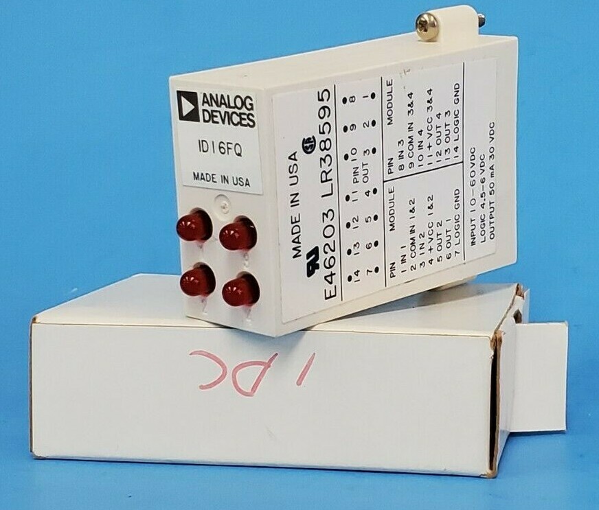 NEW ANALOG DEVICES IDI6FQ INPUT MODULE 1D16FQ, 4.5-6 VDC