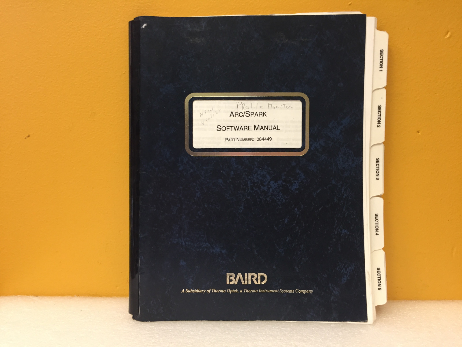 Baird 084449 ARC / Spark Software Manual