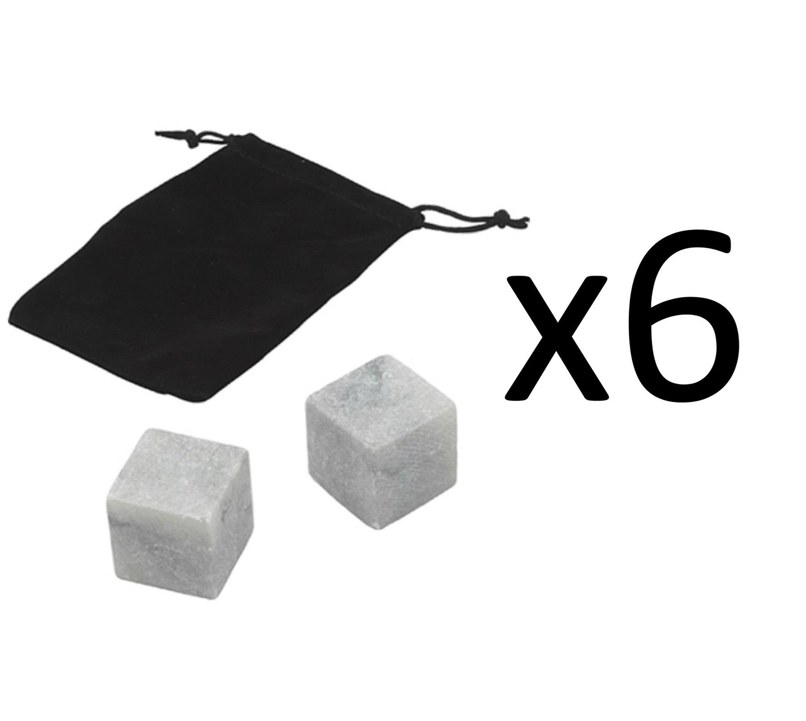 Bonny Barware 79190 12-Pack LARGE WHISKEY CHILLING STONES