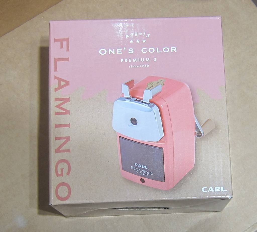 Carl Angel 5 One's Color Premium 3 Pencil Sharpener Flamingo Japan