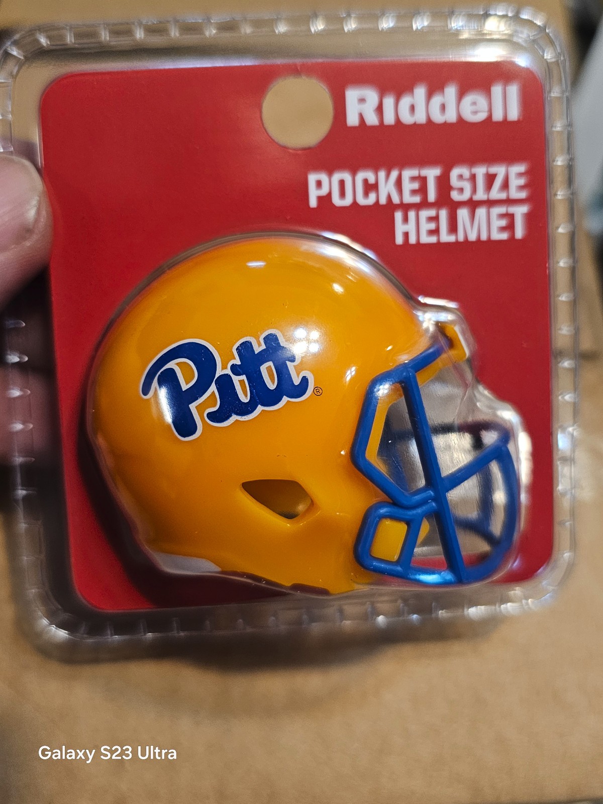 PITT PANTHERS GOLD 2026 VERSION CLAM SHELL POCKET PRO FOOTBALL HELMET RIDDELL
