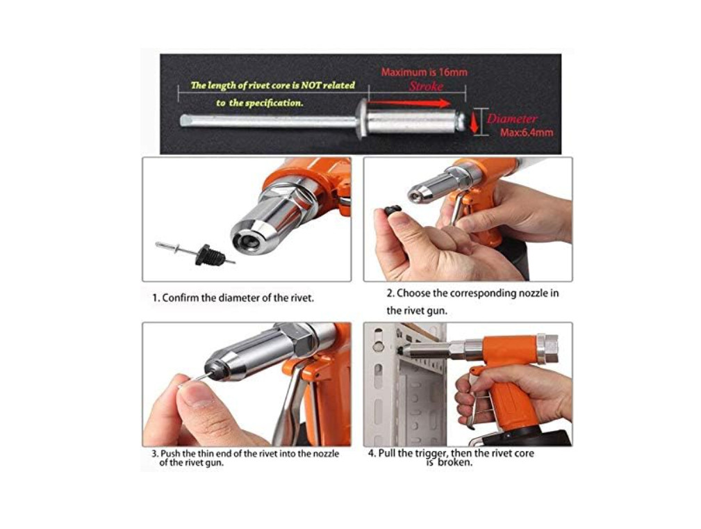 Pistola de remache neumática,herramienta remachadora de aire hidráulico,ahorro