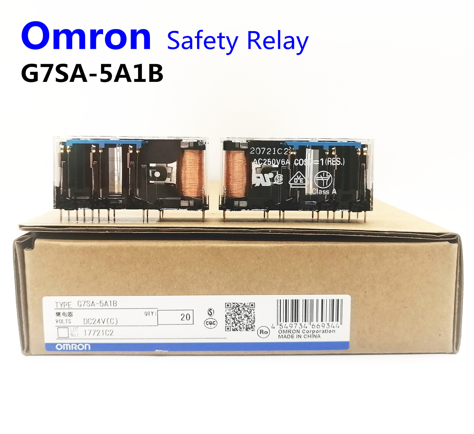 1pcs Omron Safety Relay G7SA-5A1B DC24V Relay Base Combination