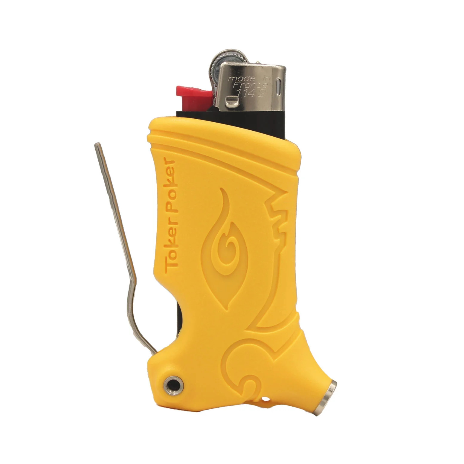 Toker Poker Mini Bic - Yellow (no lighter Included)