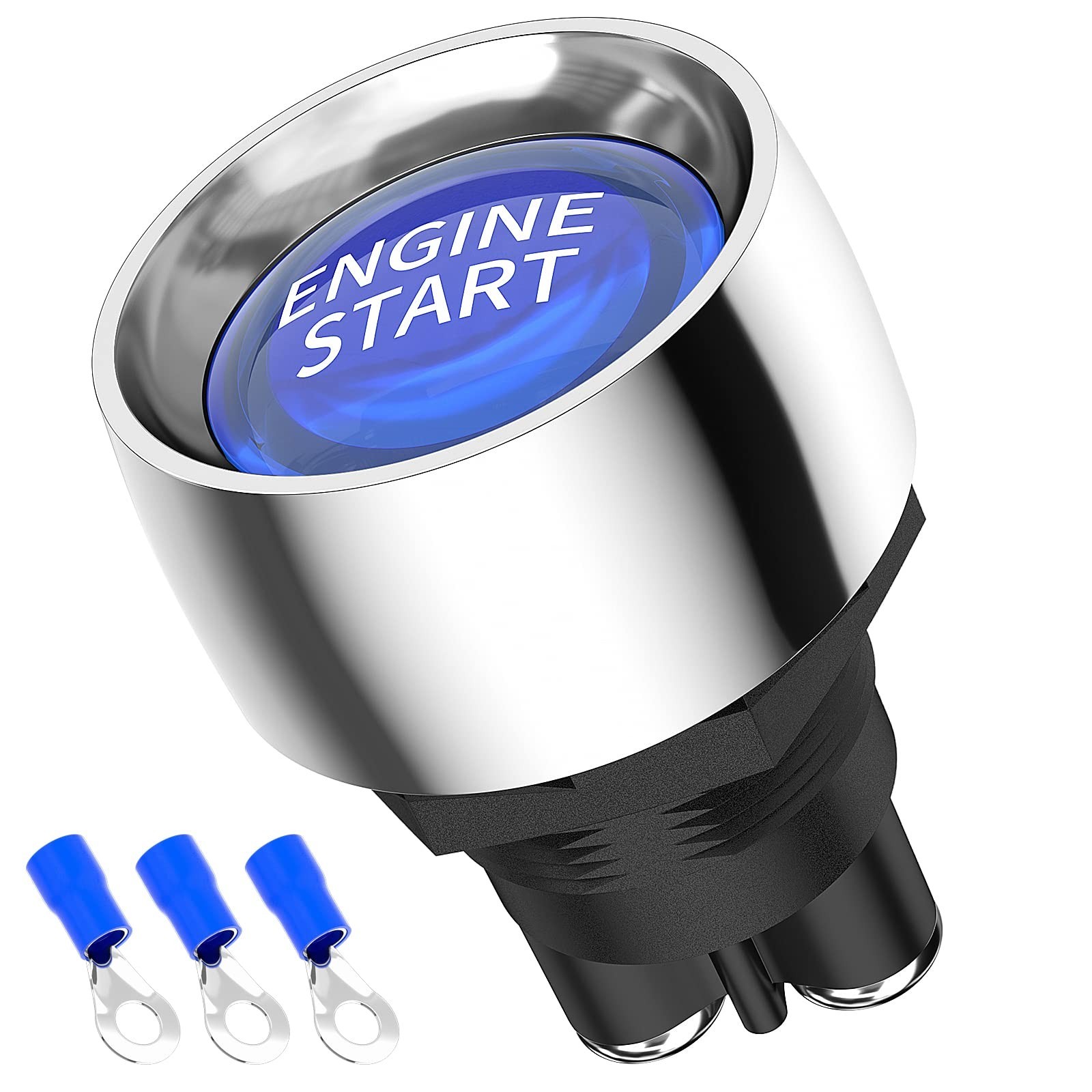 RVBOATPAT Push Button Starter Switch 12V 50A Momentary Engine Start Ignition ...