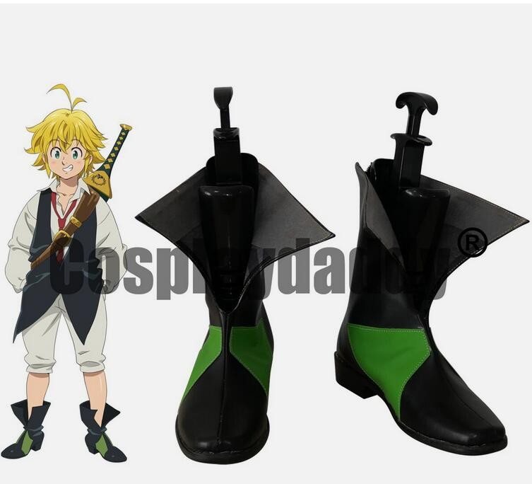The Seven Deadly Sins The Dragon's Sin of Wrath Meliodas Cosplay Shoes Boots