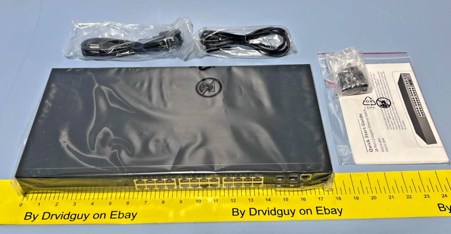 SMC AS4210-28PB 24-Port L2 Gigabit Ethernet Enterprise Network Switch RF-45 SFP