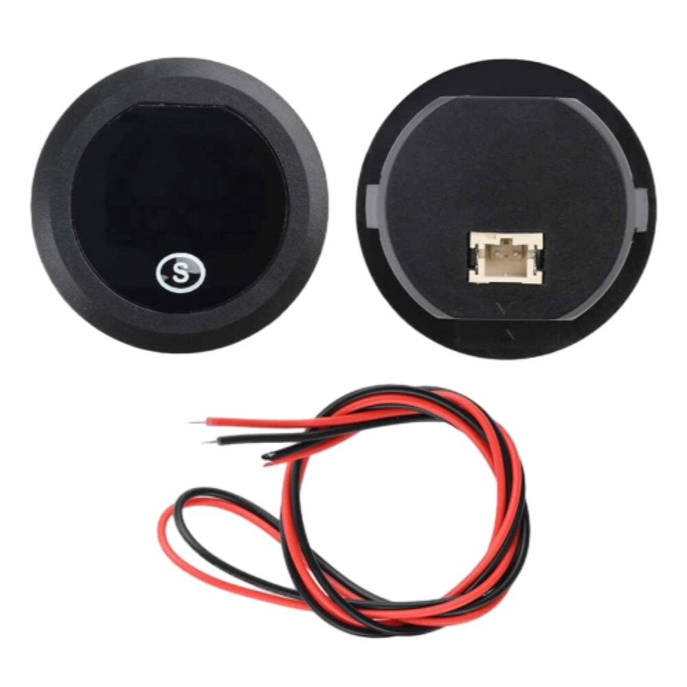 DC12-60V 2-Wire Mini Round Voltmeter High Precision Circular Digital Voltage Pow
