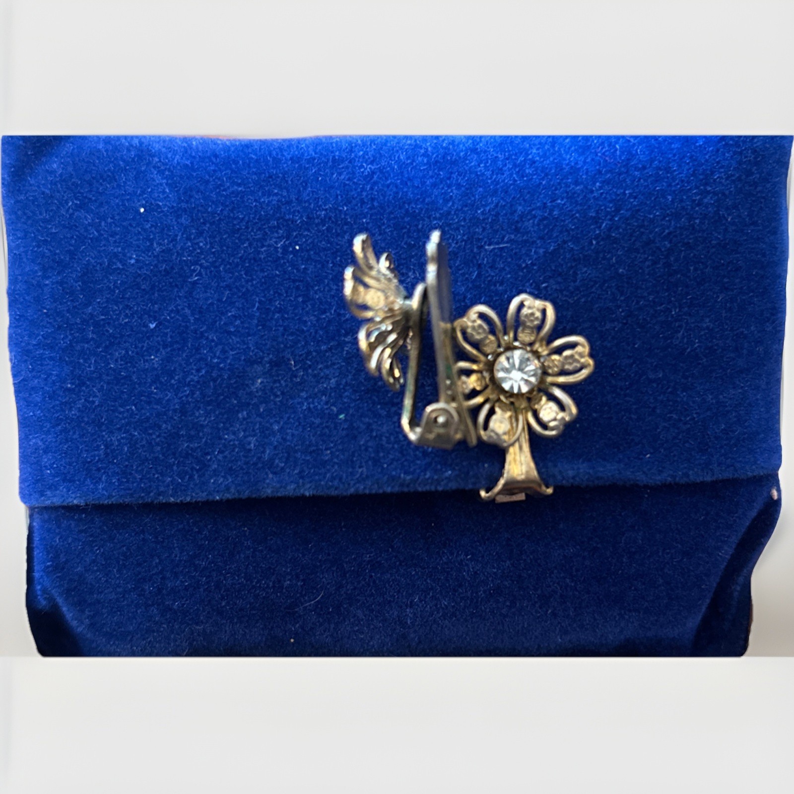 Vintage Flower Clip-On Earrings