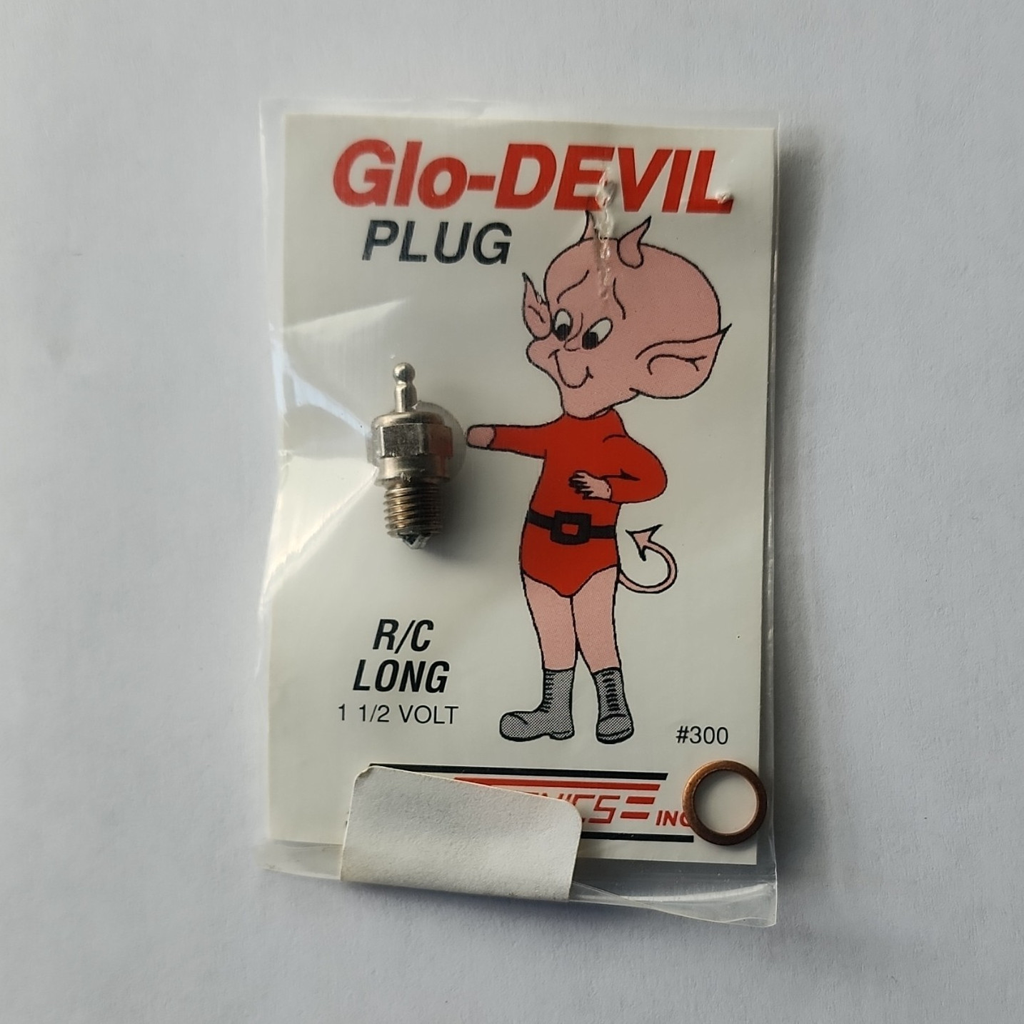 Glo-Devil R/C Long 1 1/2V Glow Plug #300 for Model Airplanes Nitro & Glow Fuel