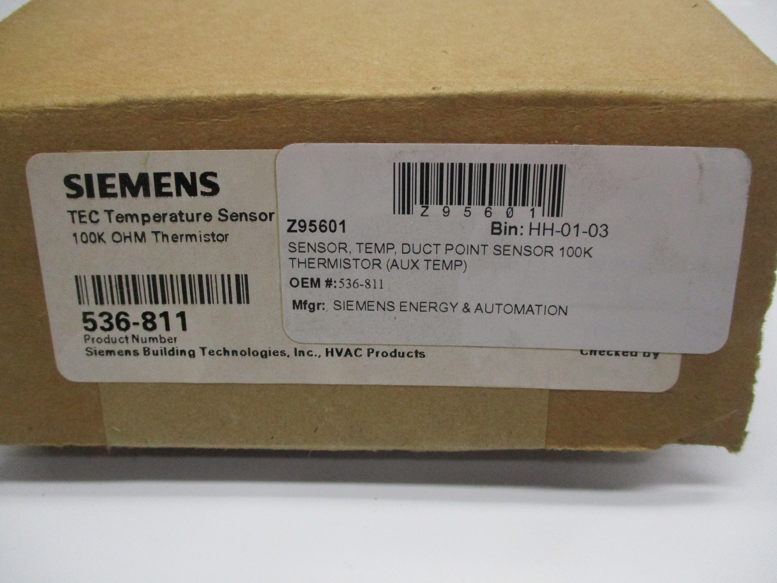 SIEMENS 536-811 TEMPERATURE SENSOR NSMP