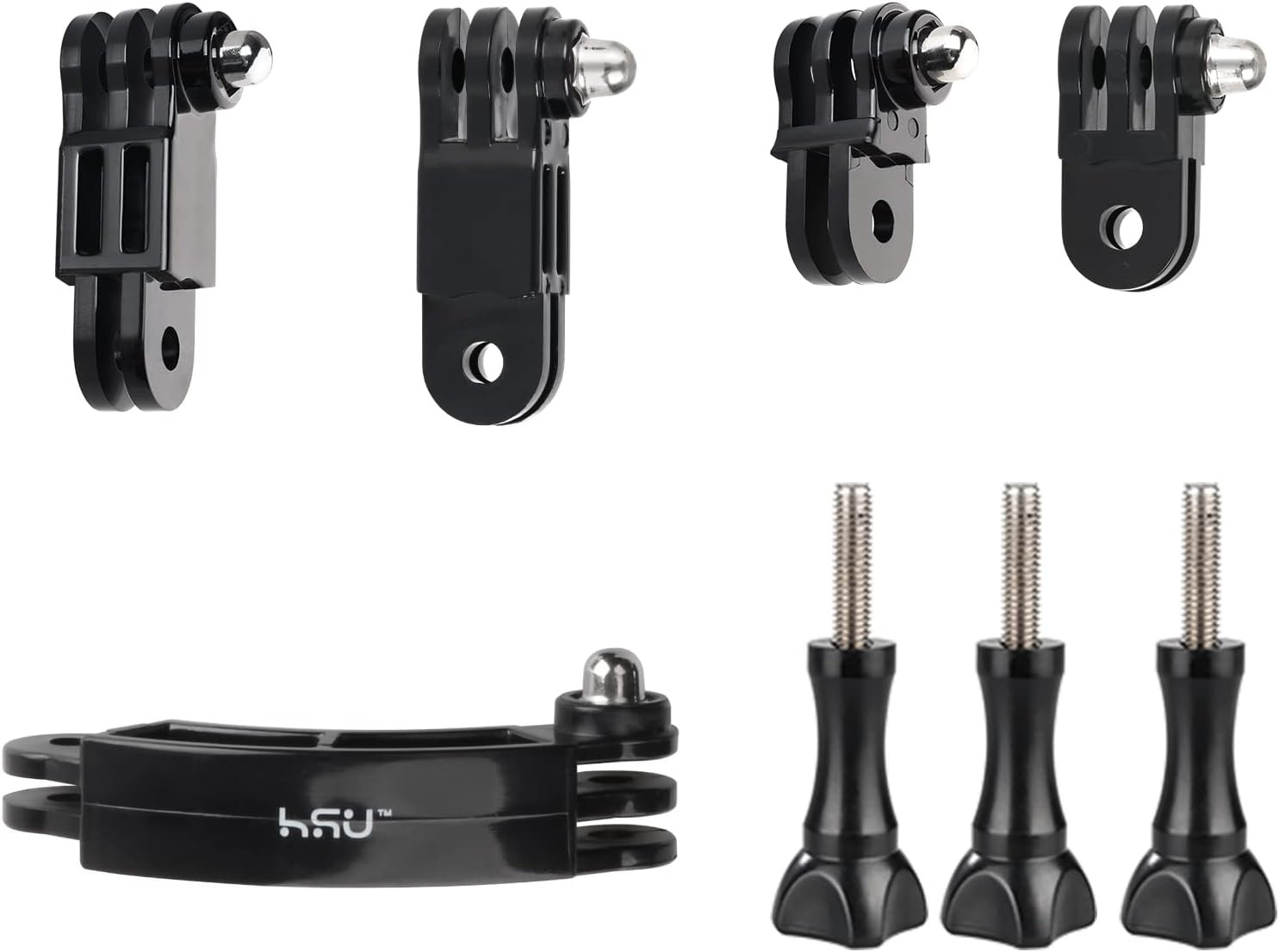 Basic Adapter Grab Bag for Gopro - 13Pcs Kit Including Quick Release Buckle, J-H
