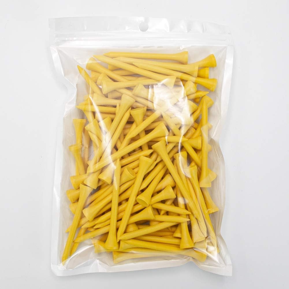 Professional Golf Tees - 100 Count, Multiple Colors, Sizes for Enhanced Accuracy